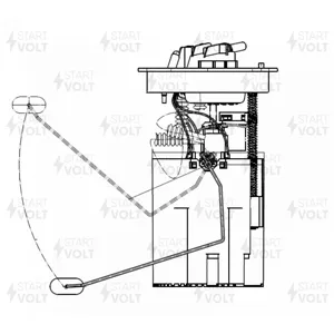 STARTVOLT SFM1029 Модуль топл. насоса Ford Focus III (11-) 1.6Ti (с внешн. топл. фильтром) (SFM 1029)