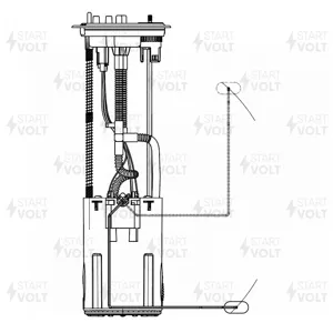 STARTVOLT SFM1602 Модуль топл. насоса Peugeot Boxer (06-) Citroen Jumper (06-) 2.2HDi (SFM 1602)