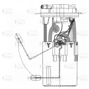 STARTVOLT SFM1902 Насос топливный в сборе Toyota Corolla 01- 1.6I Avensis 03- 1.8I