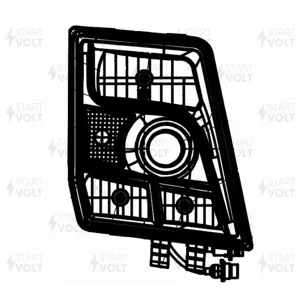 STARTVOLT SHL3042R Фара для а/м Shacman X3000 тягач (головн.света) светодиодн. с ДХО э/корр. правая (SHL 3042R)