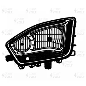 STARTVOLT SHL3043L Фара для а/м Foton Auman тягач (головн.света) галоген с ДХО э/корр. левая (SHL 3043L)