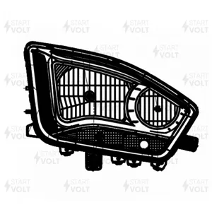 STARTVOLT SHL3043R Фара для а/м Foton Auman тягач (головн.света) галоген с ДХО э/корр. правая (SHL 3043R)