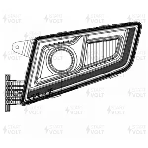 STARTVOLT SHL3050L Фара для а/м Sitrak C7H тягач (головн. света) светодиодн. с ДХО э/корр. левая (SHL 3050L)