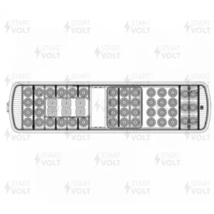 STARTVOLT STL3021R Фонарь задний для а/м Sitrak C7H/Howo T5G светодиодн. правый (STL 3021R)