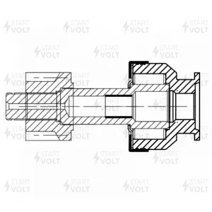 STARTVOLT VCS0947 Привод стартера (бендикс) для а,м Renault Trucks Premium (96-) с дв. MIDR (VCS 0947)