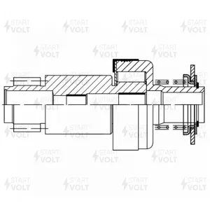 STARTVOLT VCS3014 Привод стартера (бендикс) для а/м ГАЗ/МАЗ/ПАЗ/ЗИЛ/МТЗ-1221 с дв. ММЗ-Д243/245/260 ЕВРО-2 (VCS 3014)