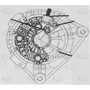 STARTVOLT VDB2017 Диодный мост генератора Peugeot 206406 98-
