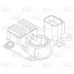 STARTVOLT VRR1107 Регулятор напряжения Mitsubishi Pajero 90- генератора