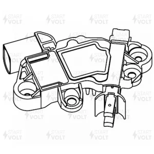 STARTVOLT VRR1505 Регулятор напряжения MERCEDES-BENZ M W164 (05-) 3.5I/GL X164 (06-) 5.5I ген.