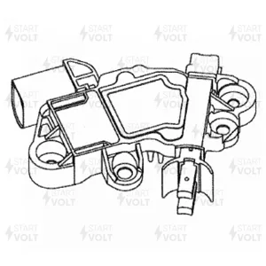 STARTVOLT VRR1516 Регулятор напряжения MERCEDES-BENZ M W164 (05-) 3.5I/GL X164 (06-) 3.0D ген.