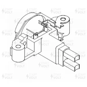 STARTVOLT VRR1830 Регулятор напряжения VAG TRANSPORTER T5 (03-) 1.9TDI/PEUGEOT 406 (95-) 1.8I ген.