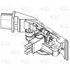 STARTVOLT VRR1903 Регулятор напряжения TOYOTA CORONA T21 (96-) 1.8I/CARINA E (92-) 1.6I/1.8I ген.