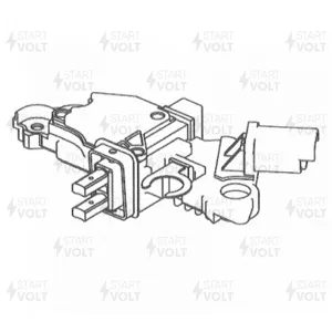 STARTVOLT VRR2002 Регулятор напряжения PEUGEOT 407 (05-)/CITROEN C5 (04-) 2.0I (тип BOSCH) ген.