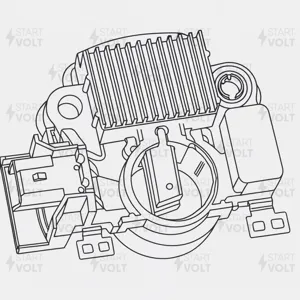 STARTVOLT VRR2003 Регулятор напряжения PEUGEOT 307 (00-) 1.6I/207 (06-) 1.4I (тип MITSUBISHI) ген.