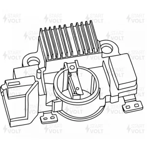 STARTVOLT VRR2102 Регулятор напряжения PEUGEOT 308 (07-)/CITROEN BERLINGO (09-) 1.6I (тип MITSUBISHI) ген.