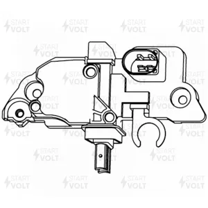 STARTVOLT VRR2614 Регулятор напряжения BMW 5 E60 (03-) 2.2I/2.5I/3.0I/X3 E83 (03-) 3.0I (ID=8) ген.