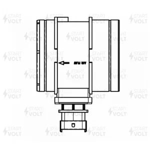 STARTVOLT VSMF0300 Датчик масс.расх.воздуха Уаз Patriot (05-) Fiat Ducato (02-) 2.3D