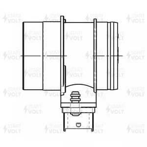 STARTVOLT VSMF1700 Датчик масс.расх.воздуха SsangYong Kyron (05-) (07-)Action I (05-) 2.0Xdi (VS-MF 1700)