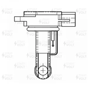 STARTVOLT VSMF1905 Датчик расхода воздуха (ДМРВ) TOYOTA LAND CRUISER PRADO (02-) 3.0D (без корпуса)