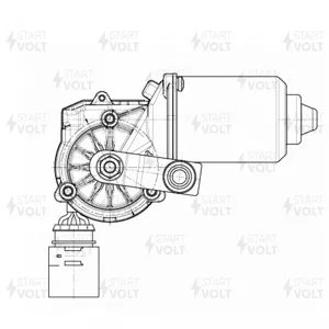 STARTVOLT VWF2802 Мотор стеклоочистителя Exeed TXL 19- перед.