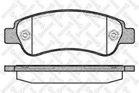 STELLOX 001090BSX Колодки торм.задние =1238 00 Citroen Jumper 2.2HDi 06>