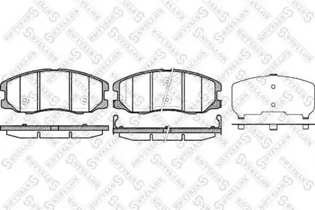 STELLOX 001094BSX Колодки торм.передние Opel Antara , Chevrolet Captiva 2.02.0CDTi2.43.2 06>