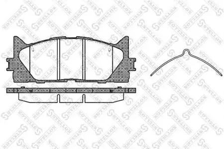 STELLOX 002007SX Колодки торм.передние =D2270-01 [0446533450] Toyota Camry ACV 4045 06>