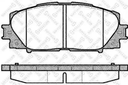STELLOX 002009SX Колодки торм.передние =1224 00 [0446552260] Toyota Yaris 1.0VVTi 06>