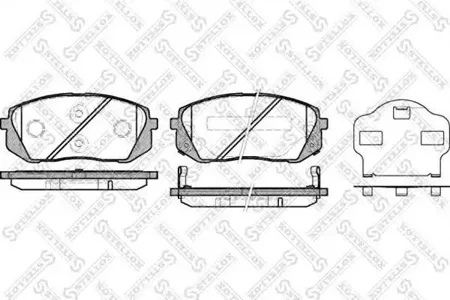 STELLOX 002010SX Колодки торм.передние Kia Carens 2.0CVVTiCRDi 06>
