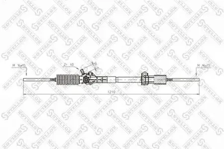 STELLOX 0035006SX Рейка рулевая механическая с рулевыми тягами, 51678 Renault Trafic all 80-97