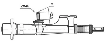 STELLOX 0035007SX Рейка рулевая мех-ская 51651 Audi 80 ,VW Passat B2 82-88