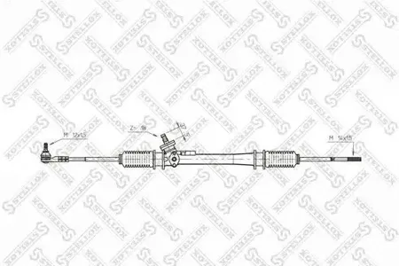 STELLOX 0035025SX Рейка рулевая мех-ская 51944, с тягами VW Golf II,III 83>
