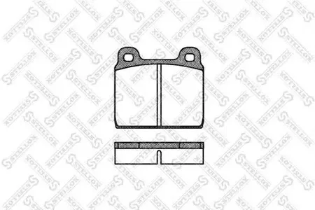 STELLOX 013020SX Колодки торм.передние =002 20=571236X VW T2 1.6-2.01.6D 79-86