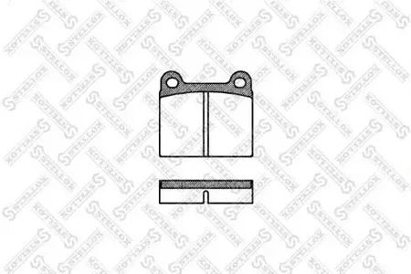 STELLOX 017000SX Колодки торм.задние =006 00=FO460283 Opel Senator 2.0-3.0 <87, Volvo 240260 2.0-2.8 <85