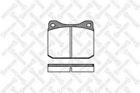 STELLOX 021010SX Колодки торм.передние =010 10=FDB129 VW LT 28 75-96