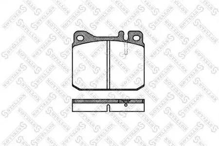STELLOX 021020SX Колодки торм.передние Mercedes W123 2.0-3.0DTD 76-79