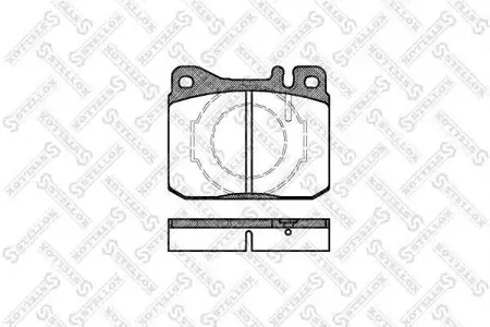 STELLOX 021040SX Колодки торм.передние =010 40=FDB243 Mercedes W123 2.0-3.0DTD 79-85W126 all