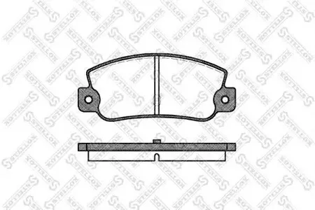 STELLOX 036030SX Колодки торм.задние =025 30=FDB456 Fiat Croma 1.6-2.5TD 88-96,Lancia Dedra 1.8-1.9TD <96