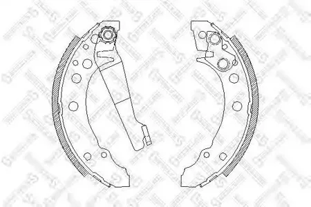 STELLOX 056100SX Колодки торм.барабанные =4045.00=340SBS=361216B=FSB191 Audi 80 <86, VW Golf <91 Passat <88