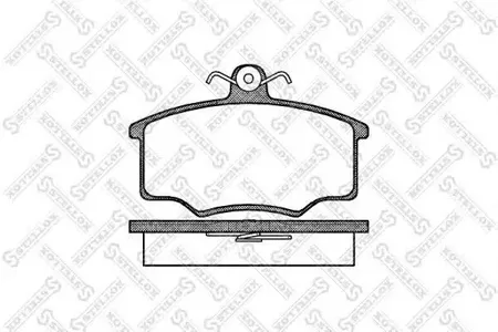 STELLOX 057000SX Колодки торм.передние =046 00=FDB175 Audi 80 1.6-2.01.6D 76-86, Volvo 340-360 82-91
