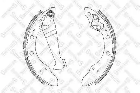 STELLOX 057100SX Колодки торм.барабанные задние Audi 80 89-94, VW Golf 91-97