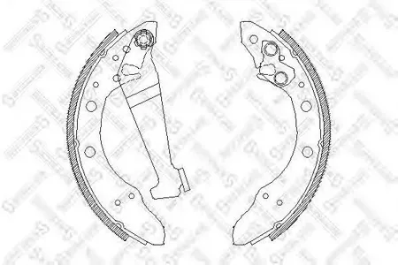 STELLOX 057101SX Колодки торм.барабанные задние Audi 80 89-94, VW Golf 91-97