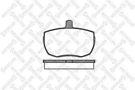 STELLOX 067000SX Колодки торм.передние Ford Transit 1.6-2.5D 80-92, Iveco Daily 79-86