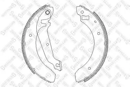 STELLOX 073100SX Колодки торм.барабанные =4062.00=376SBS=361302B=FSB176 Ford Sierra 1.8-2.3D 82-93