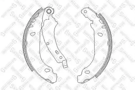 STELLOX 085100SX 085 100-SX 4074.00=637SBS колодки барабанные Renault Clio 1.2i-1.9D 98>