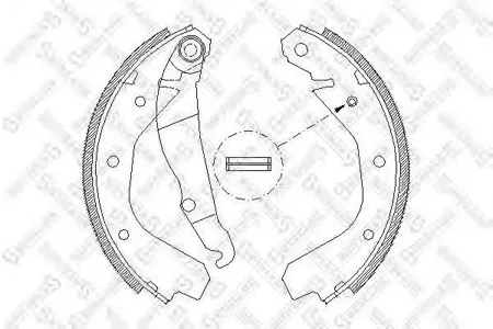 STELLOX 099100SX Колодки торм.барабанные =4088.00=409SBS=FSB198 Opel Kadett Ascona 1.2-2.01.5D-1.7D 79-94