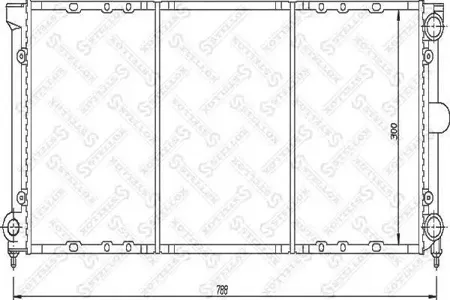 STELLOX 1025052SX Радиатор VW Passat 1.6-2.0 88-92