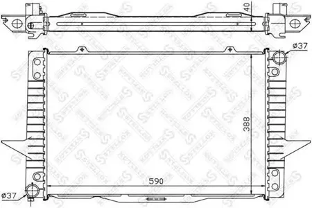 STELLOX 1025074SX Радиатор двигателя