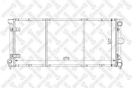 STELLOX 1025075SX Радиатор Seat Toledo 1.8i2.0i 91>