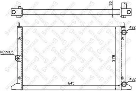 STELLOX 1025107SX Радиатор VW Sharan , Ford Galaxy 1.9TDi 95>